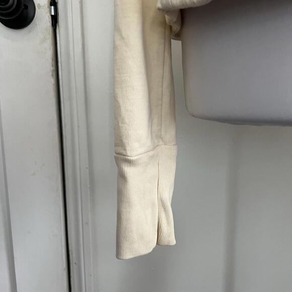 Prairie Underground Cream Cloak Hoodie 100% Organic Cotton Made in Seattle Sz L - Picture 5 of 9